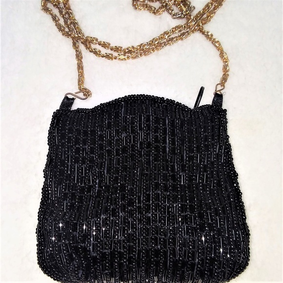 CUTE Hand Beaded Cross Body Coin Purse - Picture 4 of 6